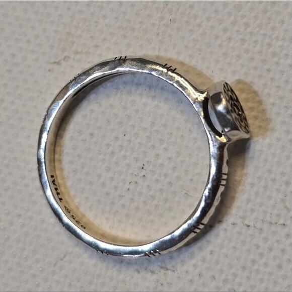 Silpada Sterling Silver Belle Fleur Stack Circle Ring Sz 7 R2466 - Picture 5 of 6